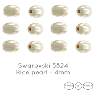 Crystal Rice Crystal Pearls 5824