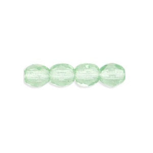 Buy Czech fire-polished beads Peridot 4mm - Trou : 0.8mm (50)