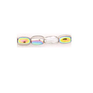 Czech oval beads Crystal Vitral 6x4mm (1 fil-50 beads)