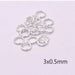 Jump ring silver stainless steel - 3x0.5mm (10)