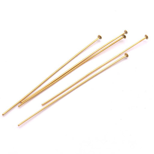 Buy Head pin long-lasting golden stainless steel, 50x0.6mm (5)