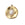 Beads wholesaler Round pendant golden stainless steel with white jade cabochon 19.5x16.5mm (1)