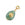 Beads wholesaler Aventurine oval pendant, golden steel cabochon 18x13mm (1)