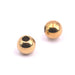 Round bead in golden stainless steel 8mm - Hole: 3mm (2)