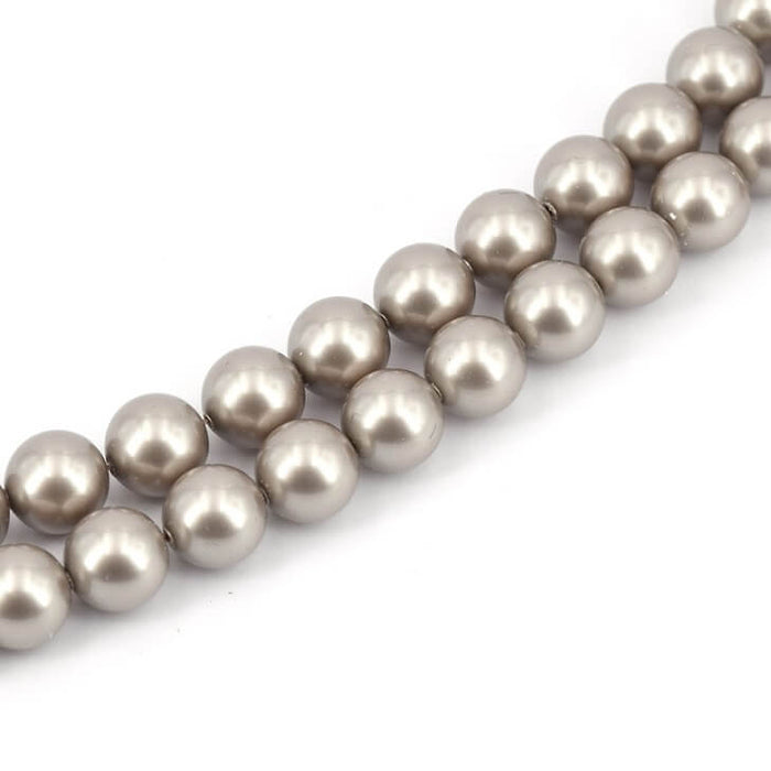 Austrian crystal bead 5811 Crystal Platinum Pearl 10mm (10)