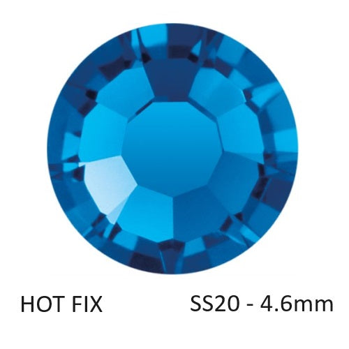 Buy Preciosa Flatback Hotfix Rhinestones Capri Blue - ss20-4.6mm (60)