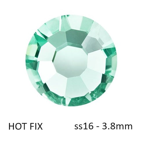 Preciosa Flatback Hotfix Rhinestones Caribbean Sea - ss16-3.8mm (60)