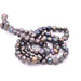 Freshwater pearl nugget dark gray iridescent 4.5-5mm (1 strand-40cm)