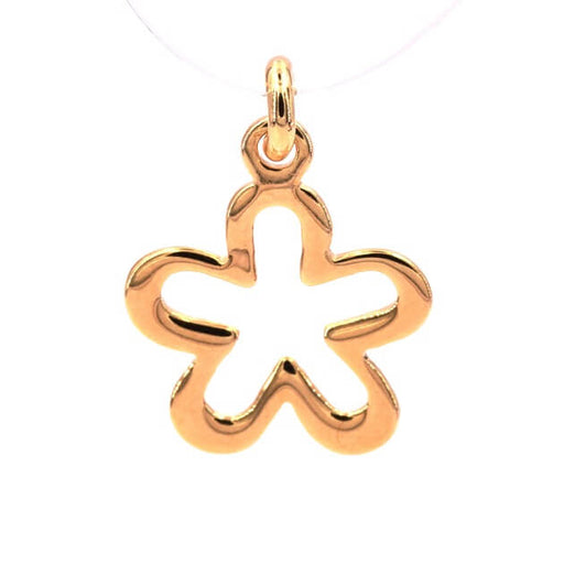 Pendant flower gold plated 3 microns 20x17mm (1)