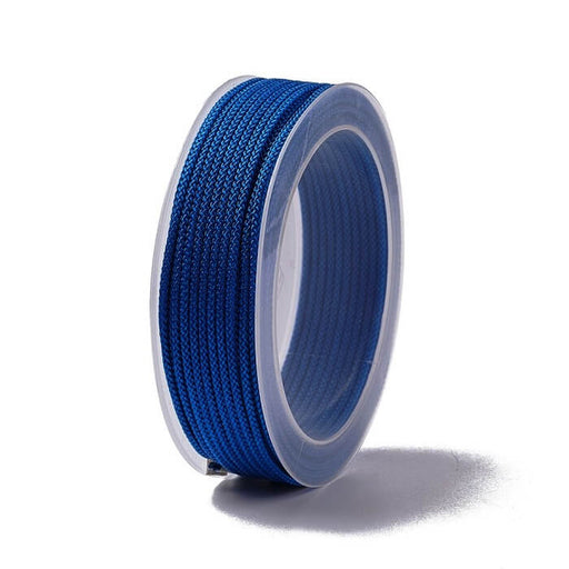 Silky braided nylon cord royal blue 1.5mm - 20m spool (1)