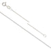 Necklace chain with faceted beads and clasp sterling silver - 1mm - 46cm (1)