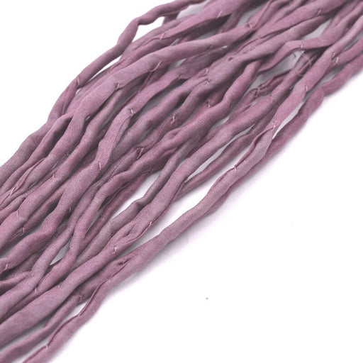 Buy Natural silk cord hand dyed parma purple 2mm (1m)