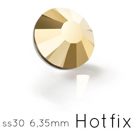 Buy Preciosa Crystal Aurum Flatback Hotfix - ss30-6.35mm (12)