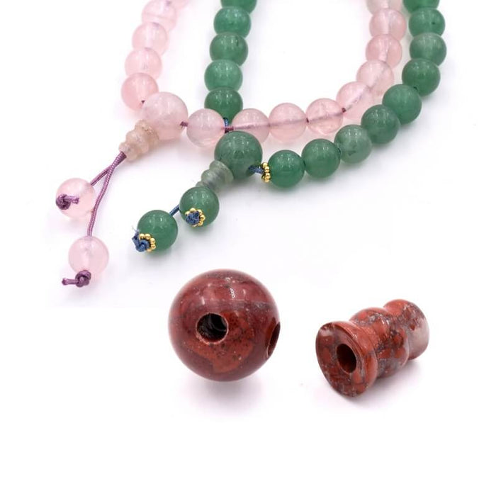 Guru bead in jasper 10mm and cone (1)