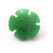 Green jade flower pendant 22mm - hole 2mm (1)