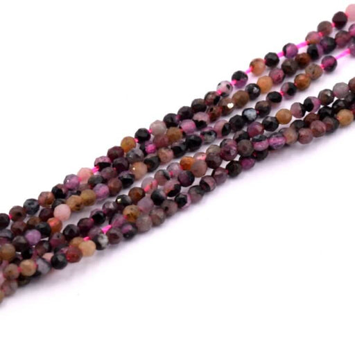 Buy Tourmaline faceted round bead 4mm (1 strand-38cm)