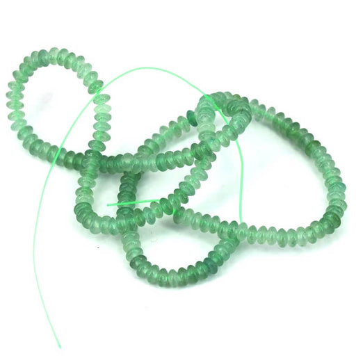 Buy Roundelle bead green aventurine 4x2mm (1 strand - 38cm)