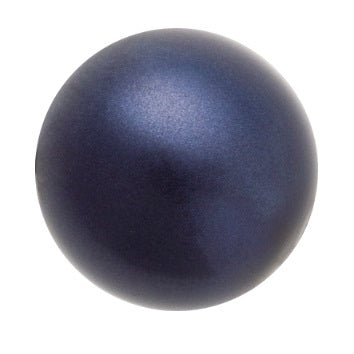 Round Pearl Bead Preciosa Dark Blue 10mm - Pearl Effect (10)