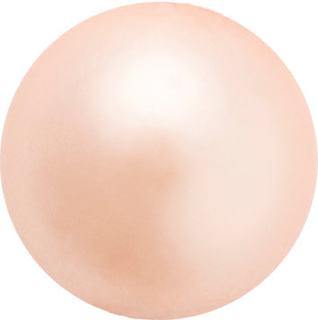 Preciosa Peach round pearl bead - Pearl Effect - 12mm (5)