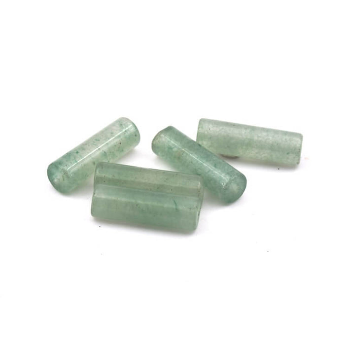 Aventurine cylinder beads13x4mm - hole: 1mm