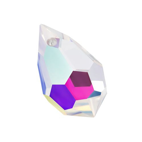 Briolette Drop 681 Preciosa Crystal AB 00030 200 AB - 9x15mm (2)