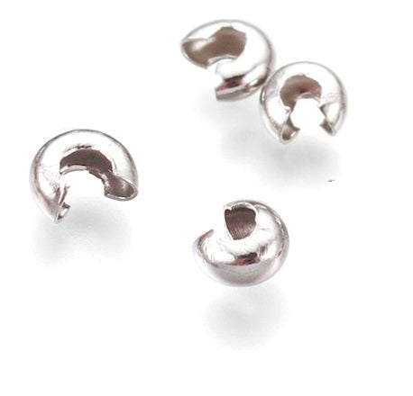 Stainless Steel crimp bead cover 4mm (5)