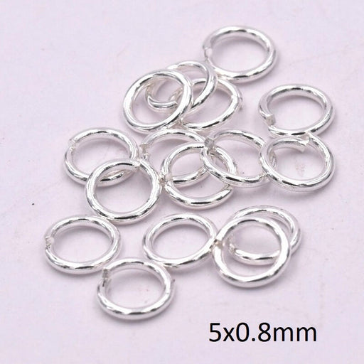 Buy Jump Ring Stainless Steel Silver 5x0.8mm (10)