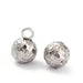 Round Pendants Ball Stainless Steel Hammered 6mm (2)