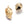 Beads wholesaler Skull Pendant Stainless Steel Gold 11x7mm Hole: 1,2mm (1)