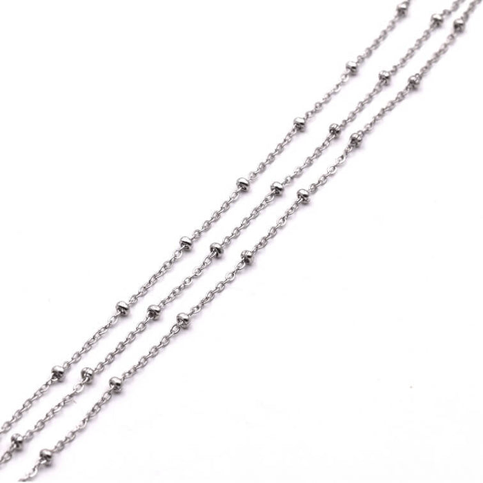 Chain Stainless Steel Satellite 1.6x0.3mm (50cm)