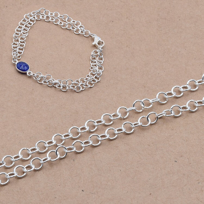 Chain Stainless Steel Silver Rolo 4x0.6mm (50cm)