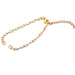 Bracelet Paper clip Chain Golden Stanless Steel 15cm (1)