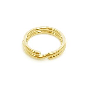 Split ring gold plated 24k - 5mm (10)