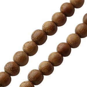 Buy Wooden robles round beads strand 8mm (1)