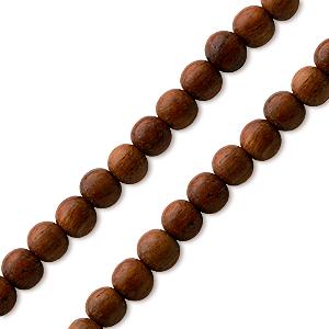 Bayong wood round beads strand 6mm (1)