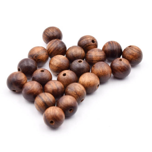 Buy Round Natural Wood Beads 8mm - Hole: 1.5mm (50)