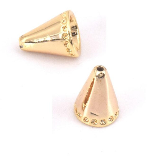 Bead Caps Cones golden Quality 7x6mm