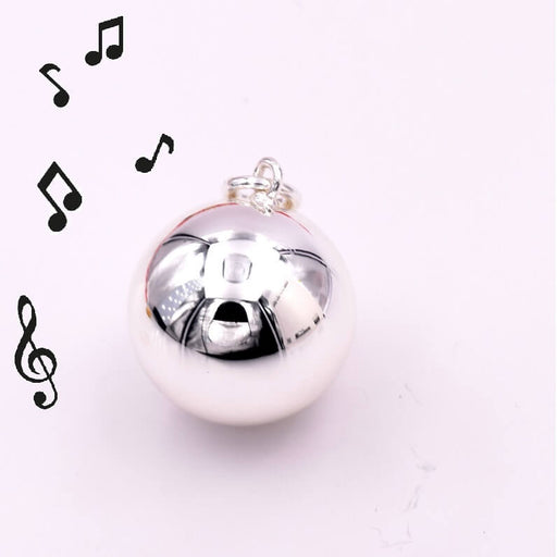 Buy Bola Round ball Pendant E-Coated Silver 20mm (1)
