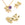 Beads Retail sales Pendant Teddy Bear Golden Quality Blackzircon Eyes 16x10mm (1)
