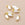 Beads wholesaler Charm Pendants shell rice beads with Golden Brass -7x4mm (8)