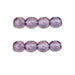 Czech fire-polished beads Luster Transparent Amethyst 4mm (50)
