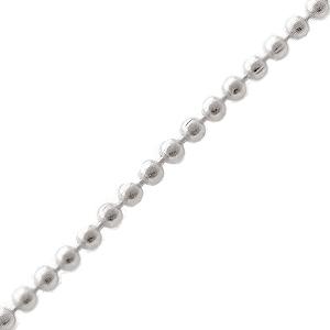 Ball chain 1.5mm metal silver plated (1m)