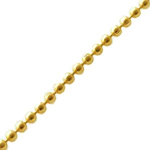 Ball chain 1.5mm metal gold plated (1m)