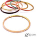 Horn Natural Bangle Bracelet Gold Leaf - 60mm - Thickness: 3mm (1)