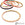 Beads wholesaler Horn Natural Bangle Bracelet Gold Leaf - 65mm - Thickness: 3mm (1)