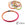 Beads wholesaler Horn bangle bracelet lacquered Fuchsia beet purple - 65mm - Thickness: 3mm (1)