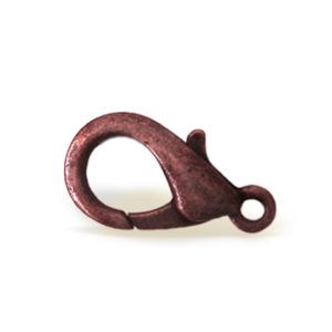 Lobster claw clasp metal copper finish 15mm (1)