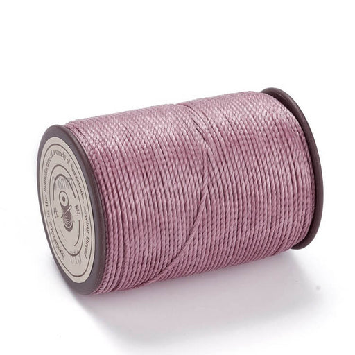 Buy Brazilian purple pink twisted waxed polyester cord 0.8mm - 50m (1)
