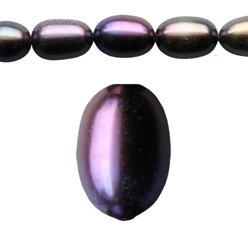 FRESHWATER PEARLS RICE SHAPE TAHITIAN LOOK 8MM (1)