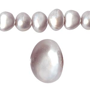 Freshwater pearls nugget shape light grey 5mm (1)